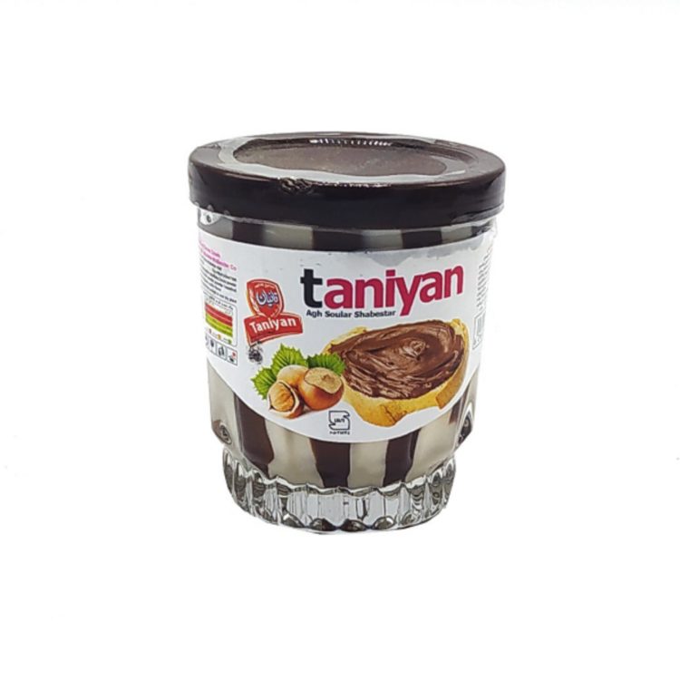شکلات صبحانه دورنگ شیشه ای تانیان